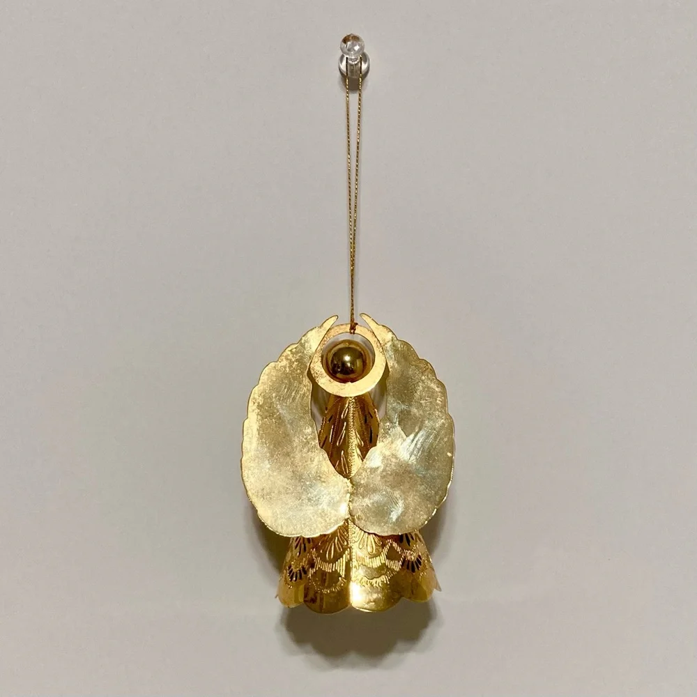 Hallmark Keepsake 1988 Miniature Ornament “Heavenly Glow” Etch Brass 3